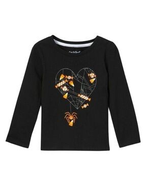 CAT & JACK CANDY CORN PRINT LONG SLEEVE T-SHIRT SIZE 18M (NEW WITH TAGS) A10